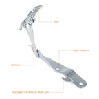 Left Driver Side Steel Engine Hood Hinge for Kia Soul (2014–2019)