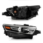 Halogen Headlight for Ford Taurus (2016–2019) Black Housing W/HB3 Bulb RH