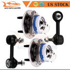 Set of 4 Wheel Bearings & Hub Sway Bar Links for Cadillac CTS (2003–2007)