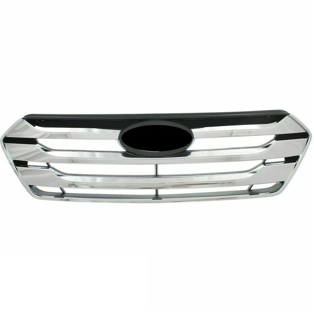 Front Bumper Upper Grille for Hyundai Santa Fe Sport (2013–2016) - Chrome