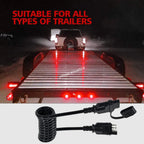 4-Way Trailer Light Extension Wire Connector for Universal Applications (N/A)