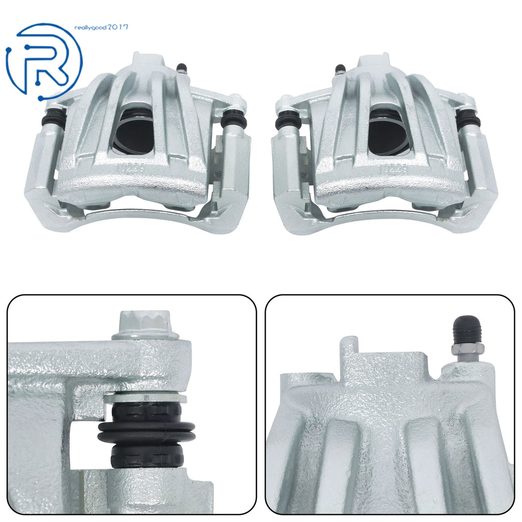 Set of 2 Front Brake Calipers for Jeep Liberty (2002-2007)