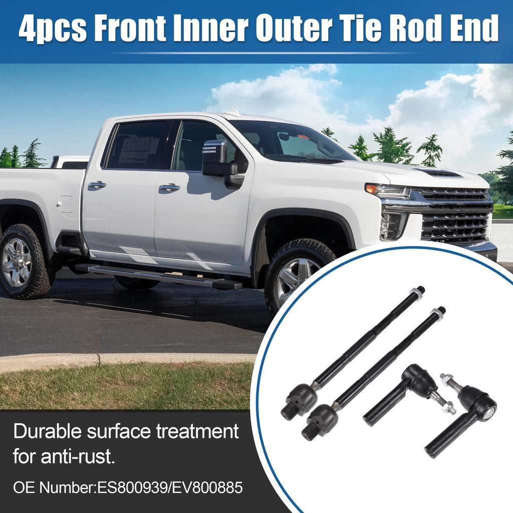 4X Front Inner Outer Tie Rod End Links Kit for Chevrolet Camaro (No. ES800939)