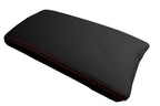 Leather Console Lid Armrest Cover for Toyota Prius (2010–2015) Red Stitch