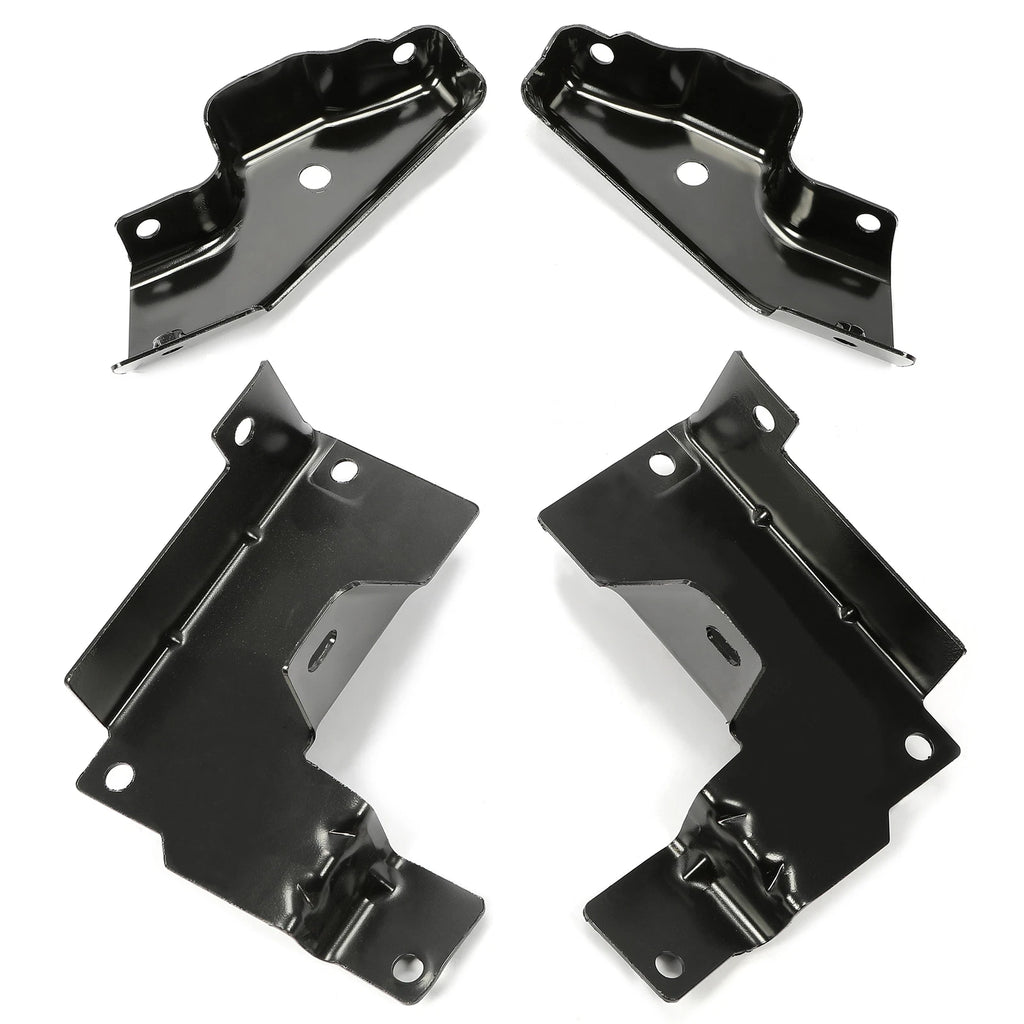 Set of 4 Front LH & RH Bumper Brackets for Chevrolet Silverado 1500 2500HD (1999–2007)