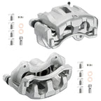 Front Left Right Brake Calipers w/ Brackets for 1999-2004 Jeep Grand Cherokee (4.0L 4.7L)