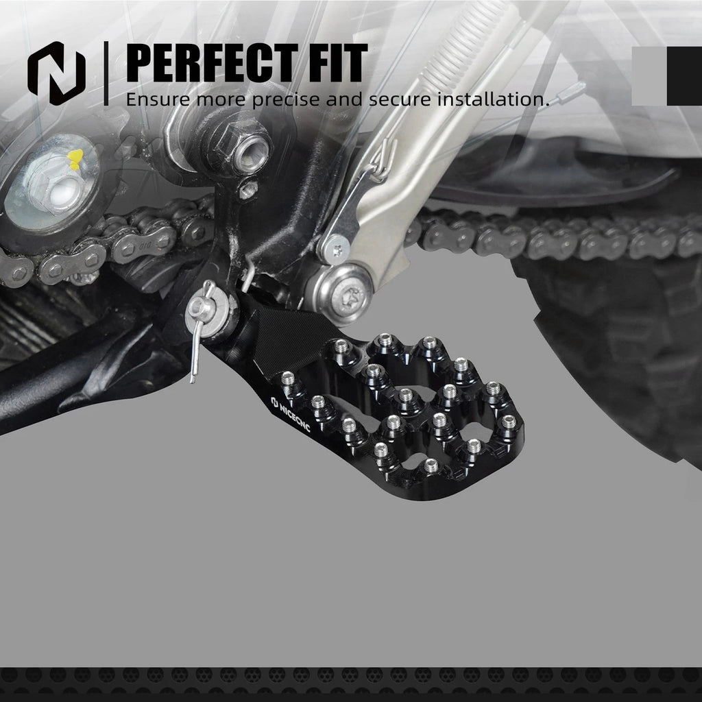 NICECNC Offset Foot Pegs for Husqvarna TX FX TC FC 125-501 (2017–2022)
