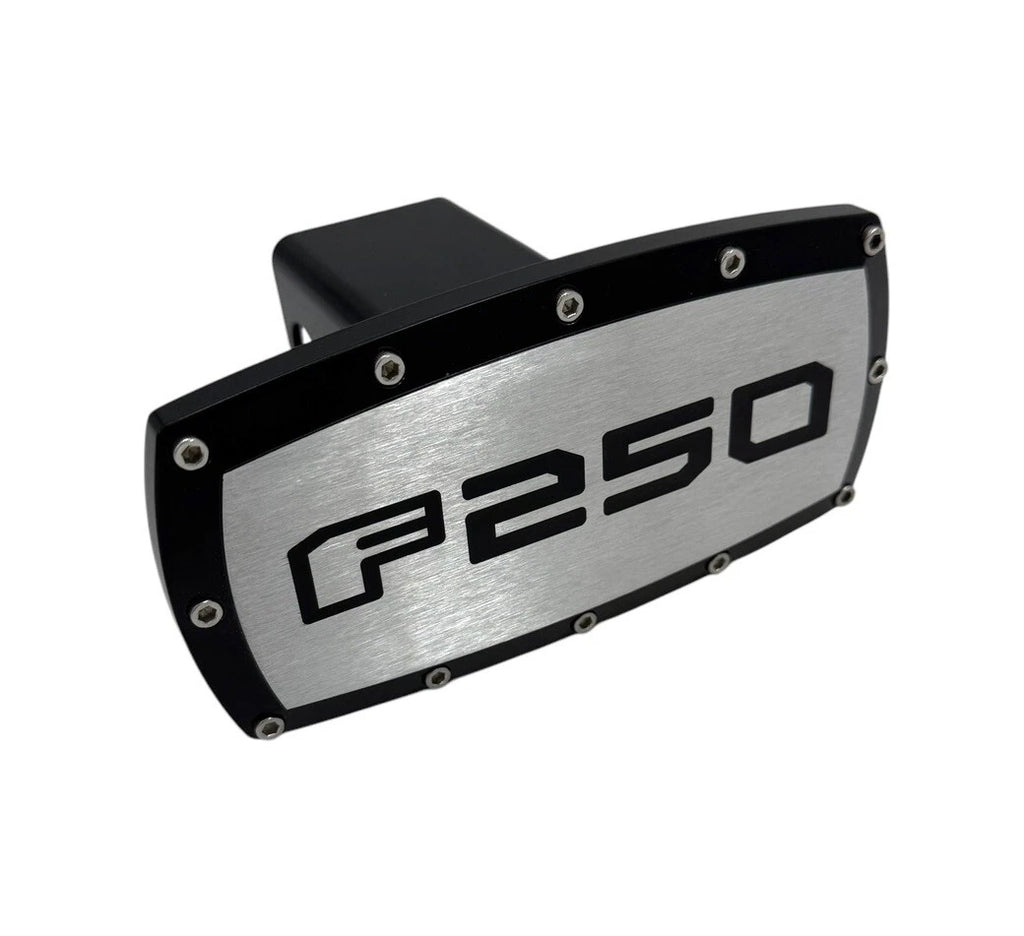 Tow Hitch Cover with Allen Bolts for Black Ford F-250 2 Inch Receiver (2017–2024)
