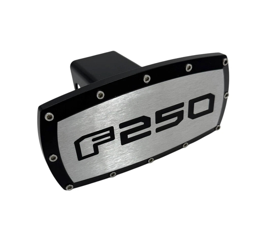 Tow Hitch Cover with Allen Bolts for Black Ford F-250 2 Inch Receiver (2017–2024)