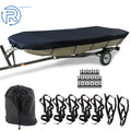 Boat Cover for Jon Boat (12FT) - Waterproof Heavy Duty Trailerable