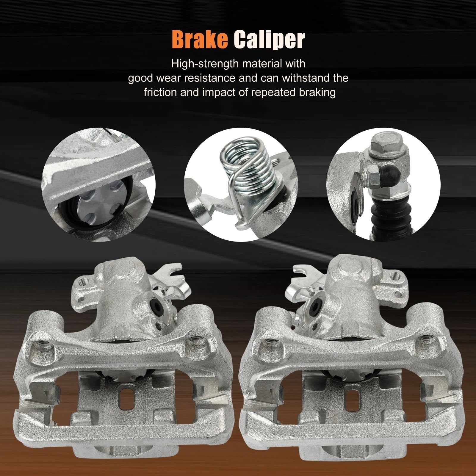 Brake Calipers w/ Bracket Pad Assembly for Lincoln MKZ, Zephyr, Ford Fusion (2006–2012)