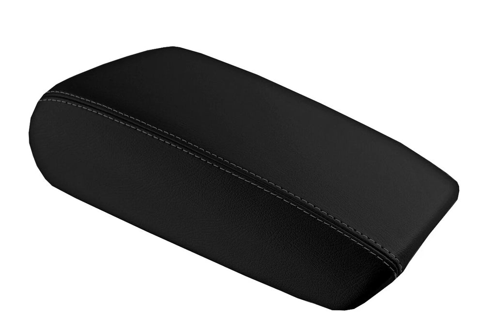 Leather Console Lid Pull Over Armrest Cover for Audi A6 (2012–2018) Black