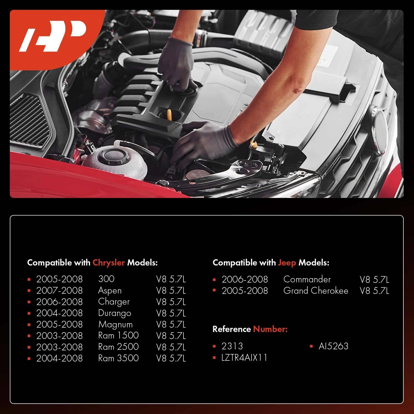 16x Iridium Platinum Spark Plugs for Jeep Grand Cherokee (2005–2008)