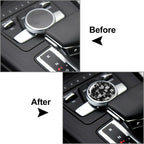 Center Console Multimedia Knob Cover Trim for Audi A4 A5 S4 S5 RS4 RS5 (2016-2023)