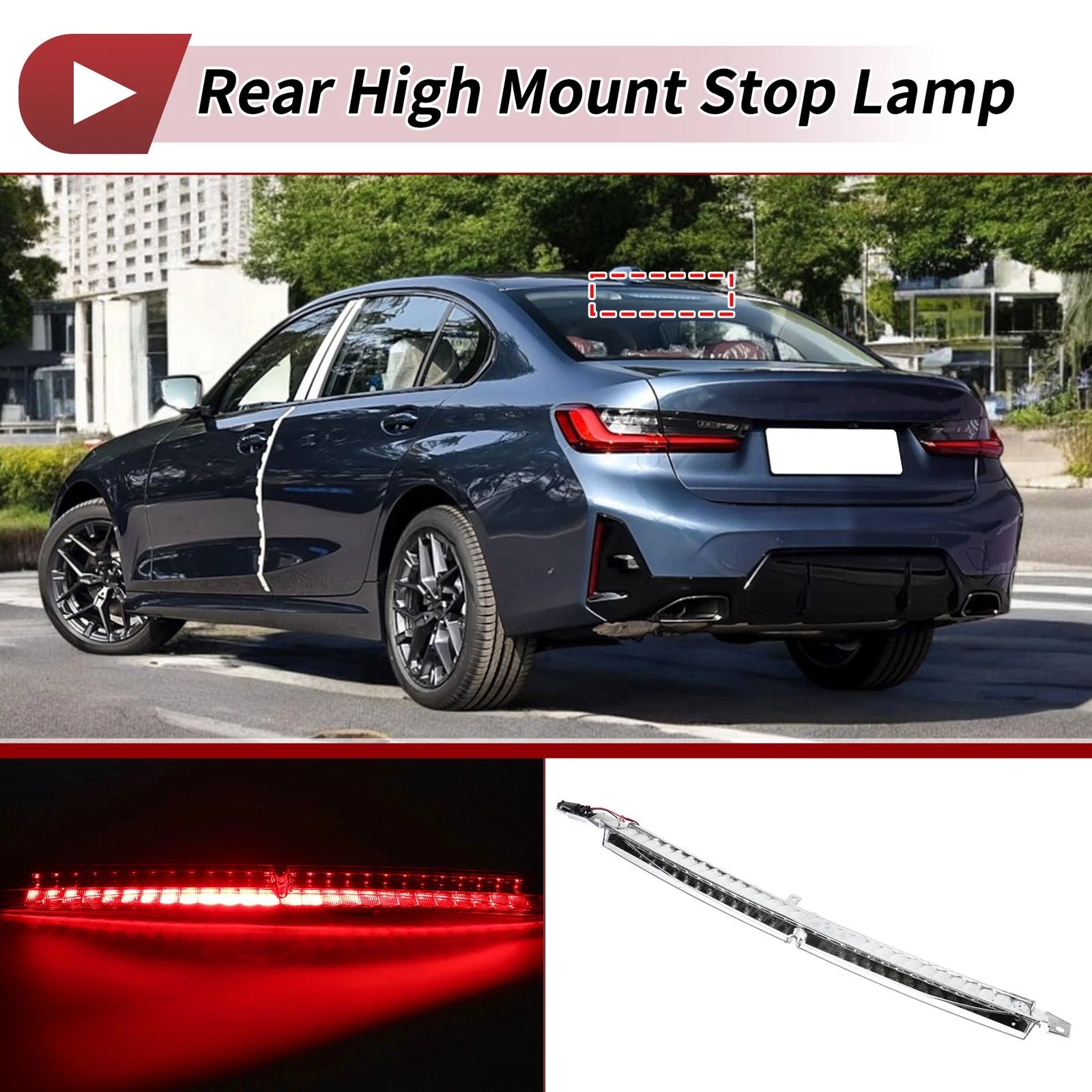 White LED Third Brake Light for BMW 5 Series E60 E61 (2007–2010) No. 63256925902