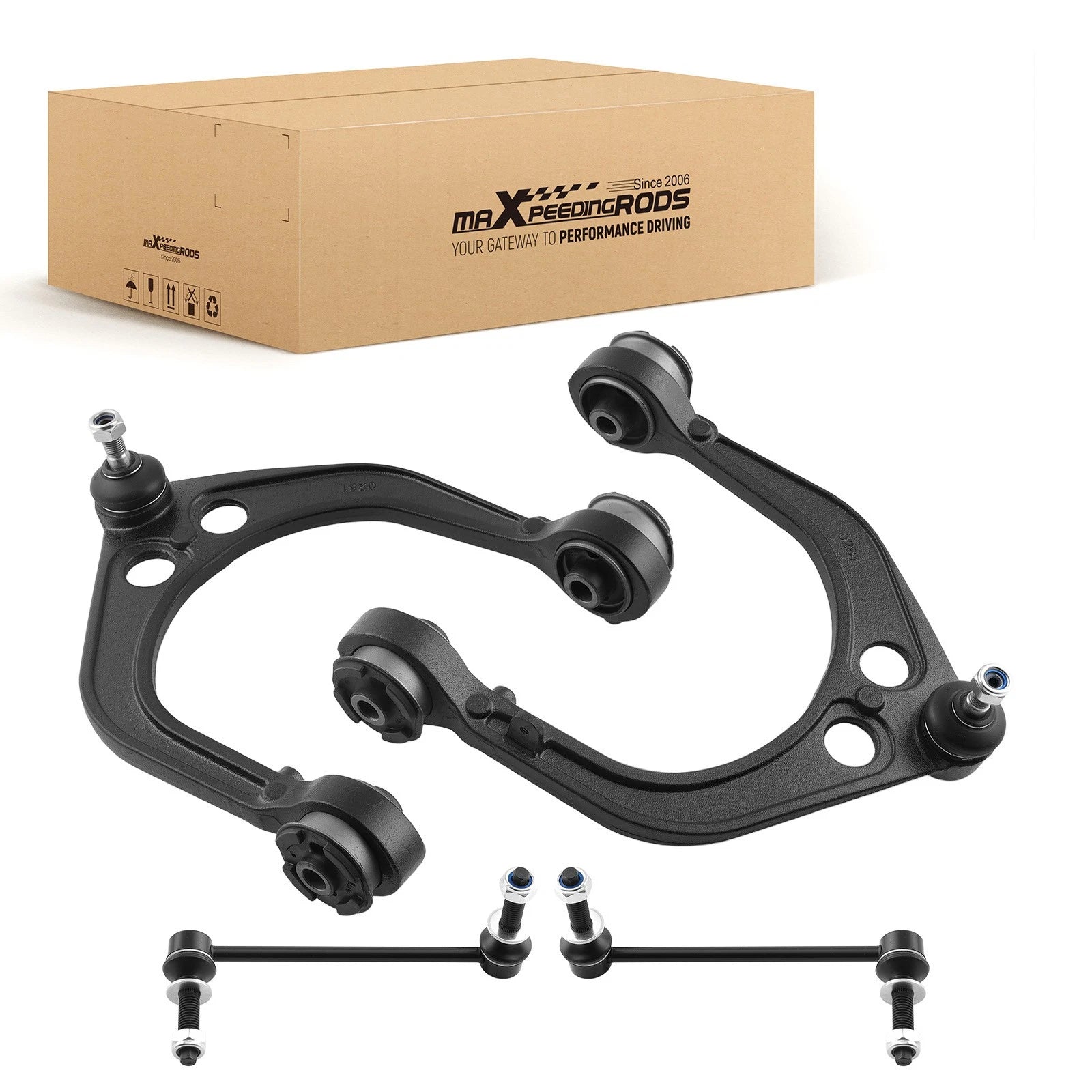 4X Front Upper Control Arms Sway Bar Links for Dodge Challenger Magnum (2008–2019)