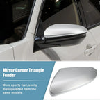 Mirror Corner Triangle Fender Cover Left for Honda Civic (2016-2019) Silver