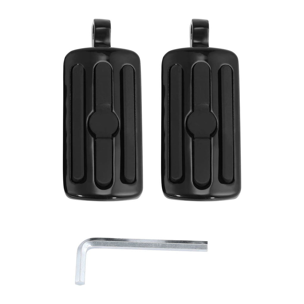 Foot Pegs Rest for Harley Touring Electra Street Road Glide (2014–2023) Black
