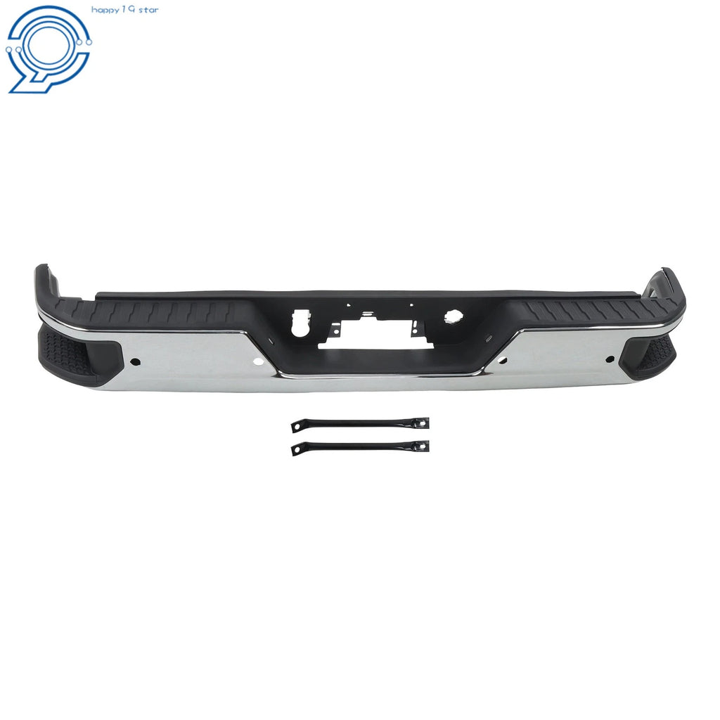 Rear Bumper Assembly for Chevy Silverado Sierra 2500 3500 (2020–2025) Chrome