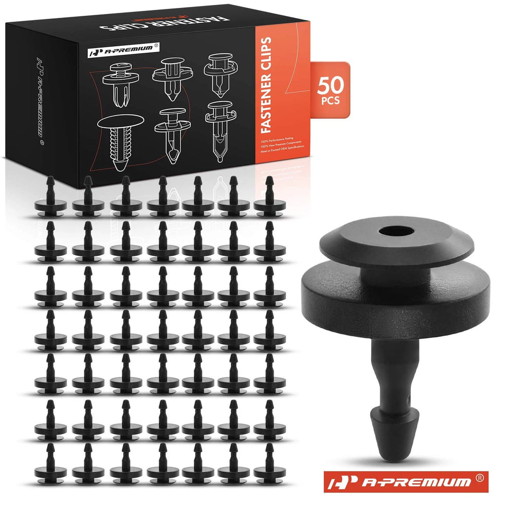 50Pcs 4.1mm Nylon Cowl Top Clip Retainer for Nissan Infiniti