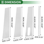 7 Pcs Door Pillar Window Trim for Ford Explorer Sport Trac (2001–2005) Chrome