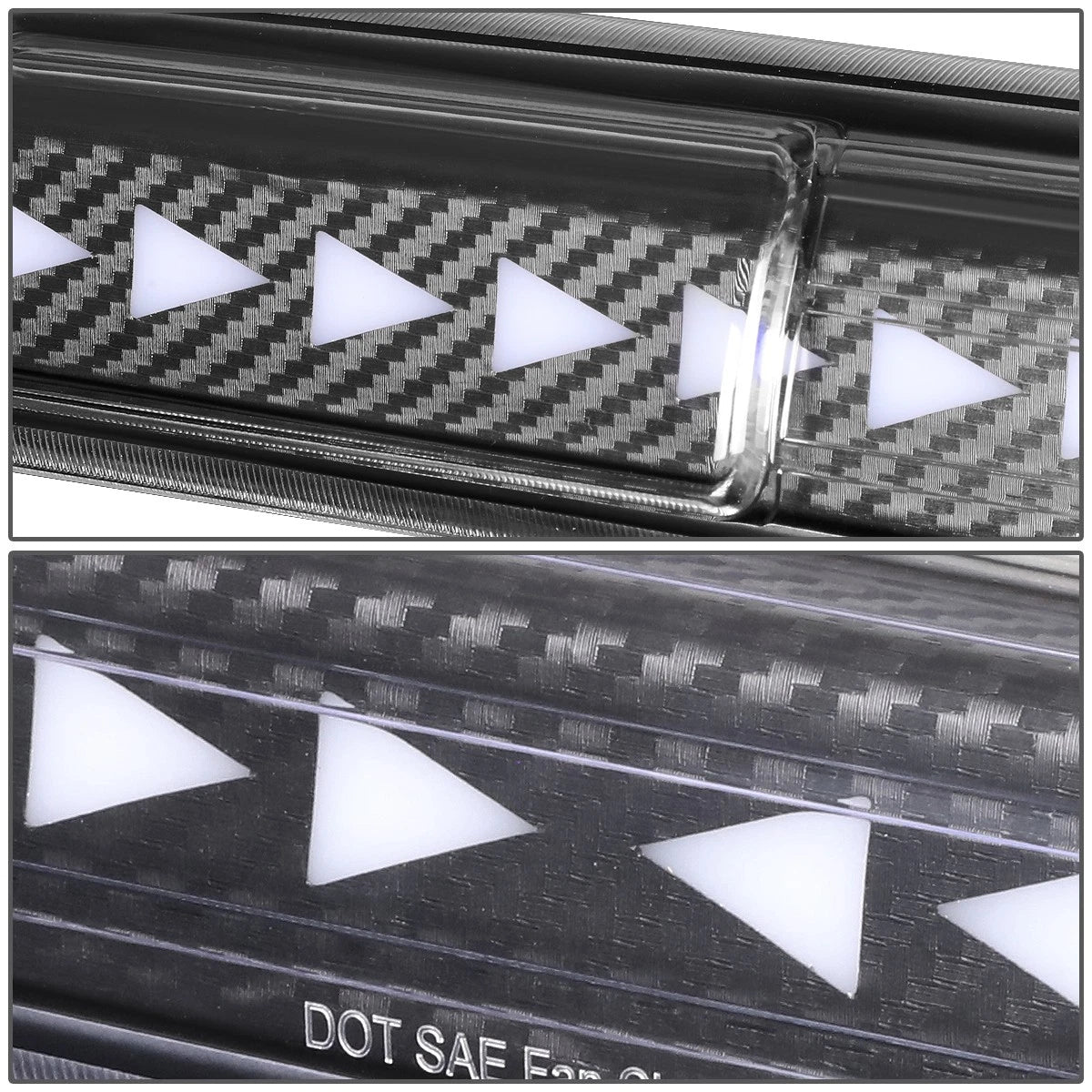 LED Carbon 3rd Third Brake Light for Silverado Sierra (1996–2007)