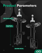 Front Shocks Struts Suspension Kit for Toyota Corolla (2014–2019)
