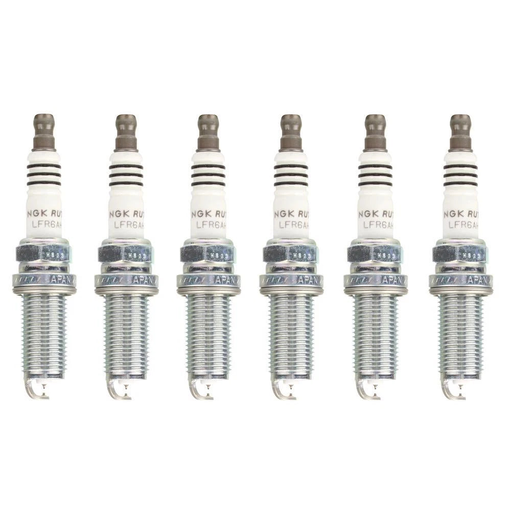 Set of 6 NGK Standard Nickel Ruthenium HX Spark Plugs for BMW Lexus Toyota Volvo