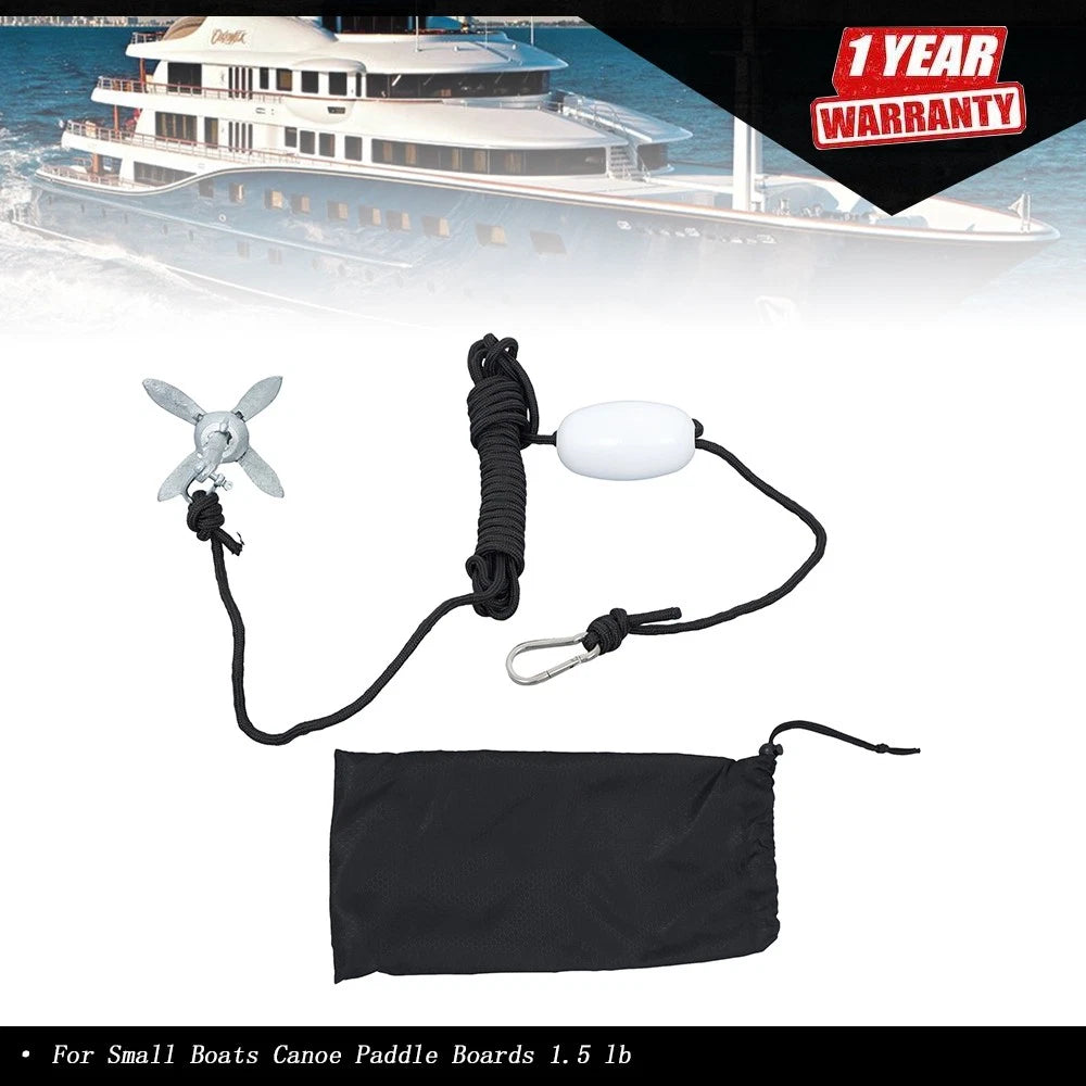 Anchor Set for Grapnel Boat Marine Kayak (0.7KG)