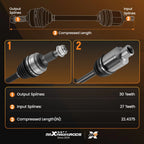 CV Axle Joint Assembly Front Right for Chevy Equinox GMC Terrain (2010-2016)