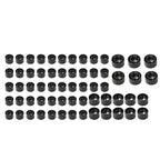 62X Engine Bolt Caps for Harley Road King Street Glide (2007-2016) Black
