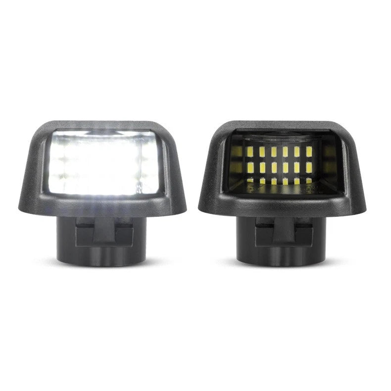 2Pcs White LED License Plate Lights for Nissan Frontier (2007–2019)