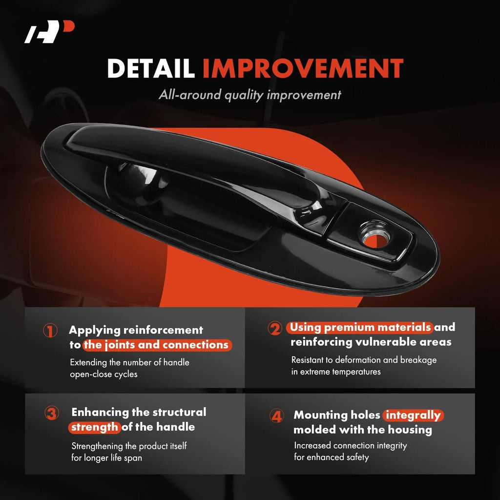 Front Left Exterior Door Handle for Hyundai Sonata (2002–2005) Kia Optima