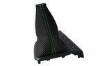 Automatic Shift Boot Cover for Kia Optima (2011–2015) Carbon Fiber Green Stitch