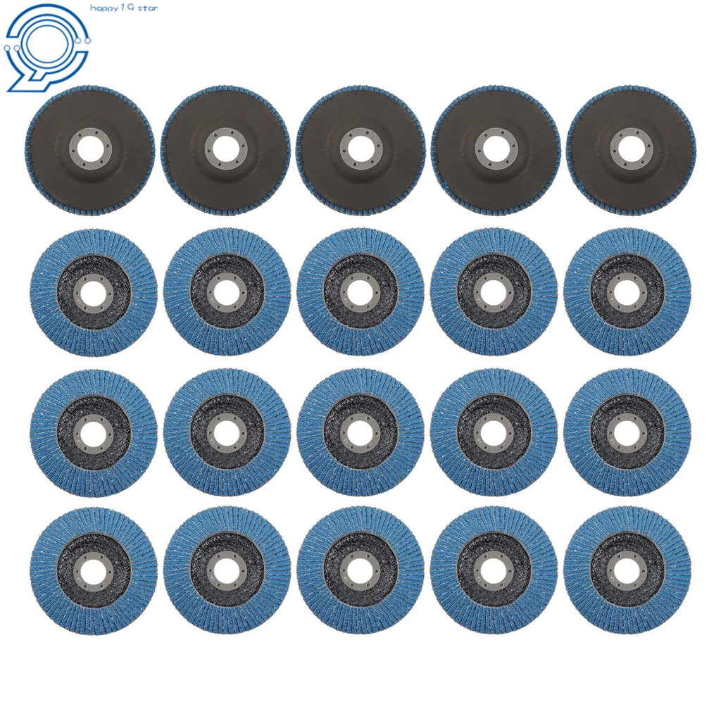 20 Pcs Zirconium Flap Wheels for Angle Grinder 5 Inch 40 Grit Type 29