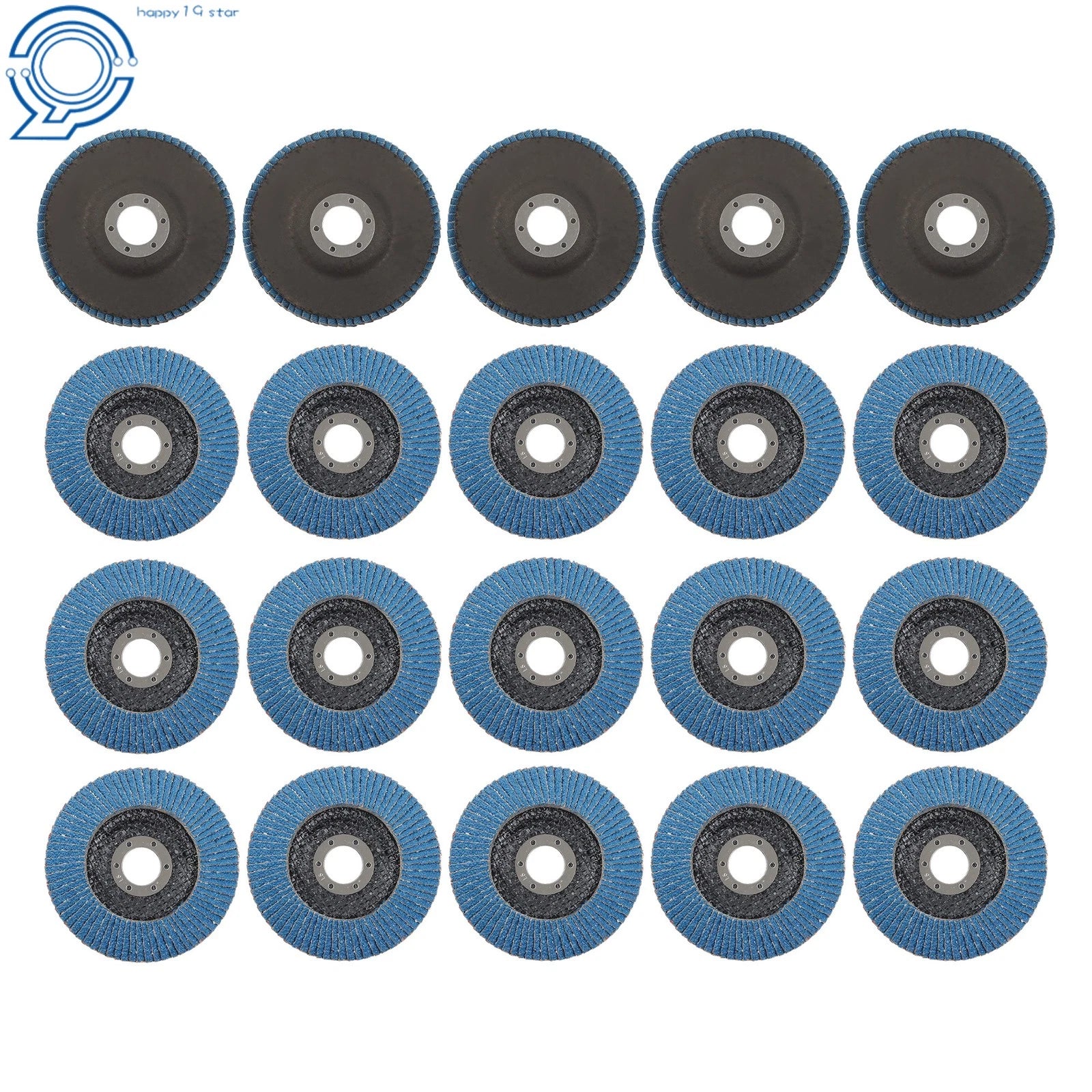 20 Pcs Zirconium Flap Wheels for Angle Grinder 5 Inch 40 Grit Type 29
