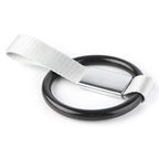 Round Tsurikawa Ring Handle Strap Charm for Subway Train Bus - Black