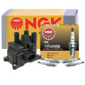 NGK DIS Ignition Coil & 4 G-Power Platinum Spark Plugs for Ford Focus (2000–2011)