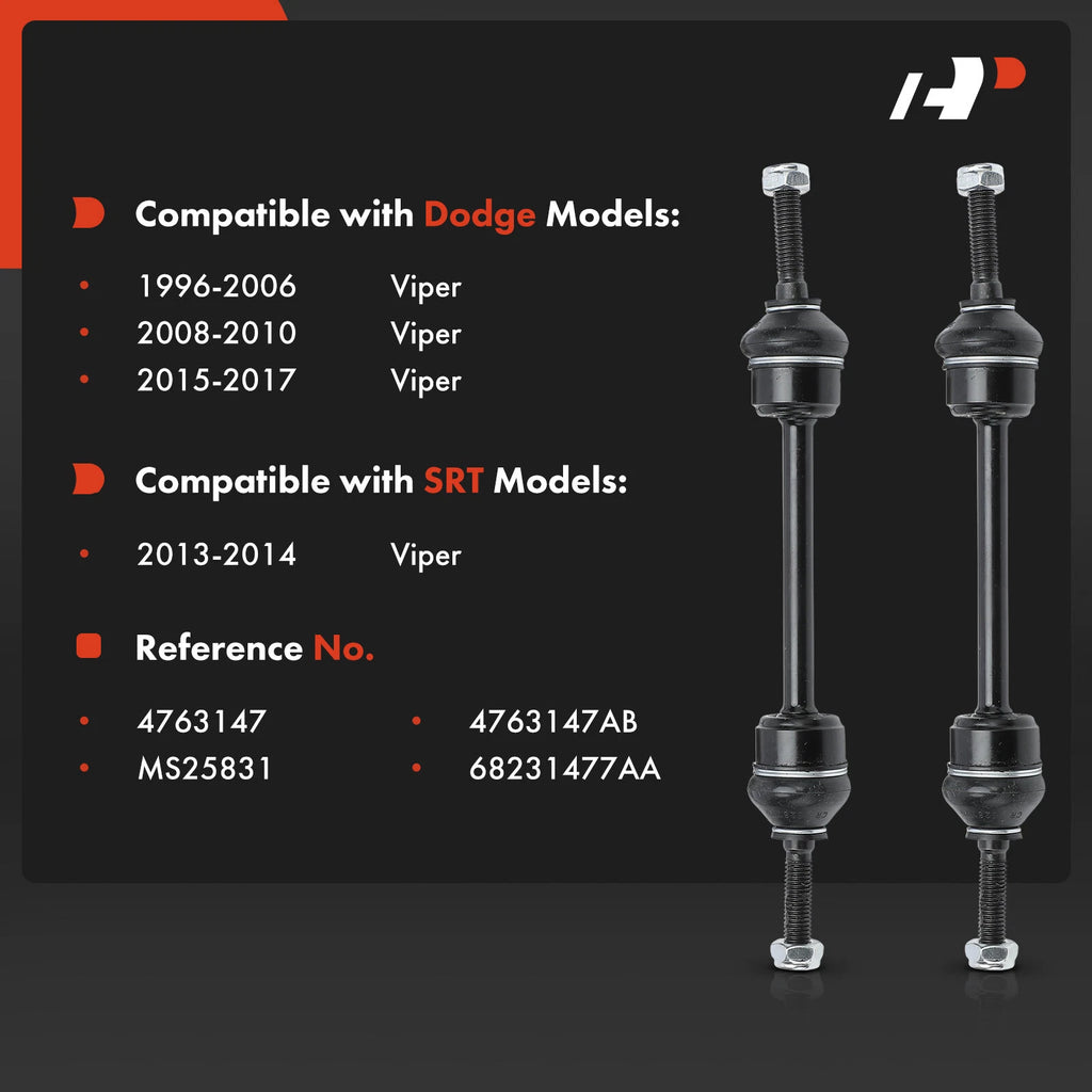 2X Front Stabilizer Sway Bar Link for Dodge Viper SRT (2013-2017)