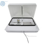 14" x 14" White RV Roof Vent Fan for Camper Trailer (12V) with Remote Control
