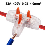 T Type Wire Splice Connector for Safety Wiring (Flame Retardant PC Housing)