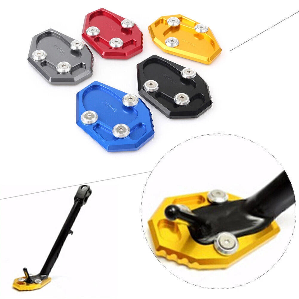 Kickstand Side Stand Plate Pad for Yamaha FZ6-S2 (2004–2009) Red