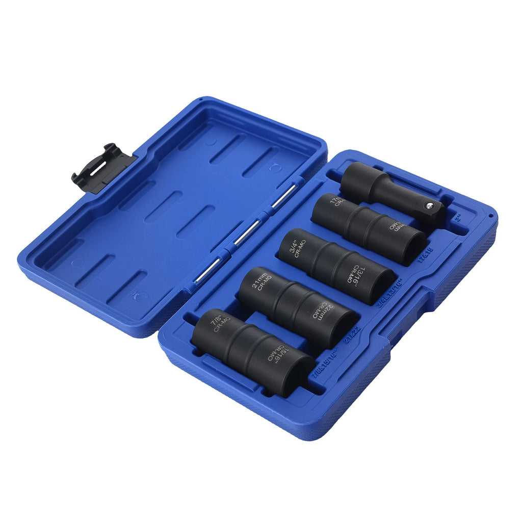 5PC 1/2" Drive Flip Socket Set 17-22mm (Impact)