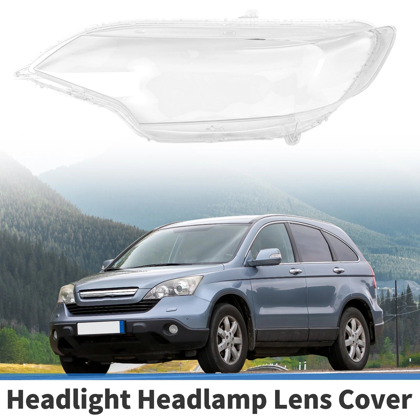 1 Pcs Headlight Lens Cover for Honda Fit (2014–2020) PC Clear