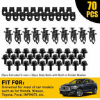 70PCS Engine Under Cover Splash Shield Guard for Honda 