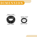 Set of 4 Fuel Injector Seal O Rings for Ford F-Series (NBR Rubber)