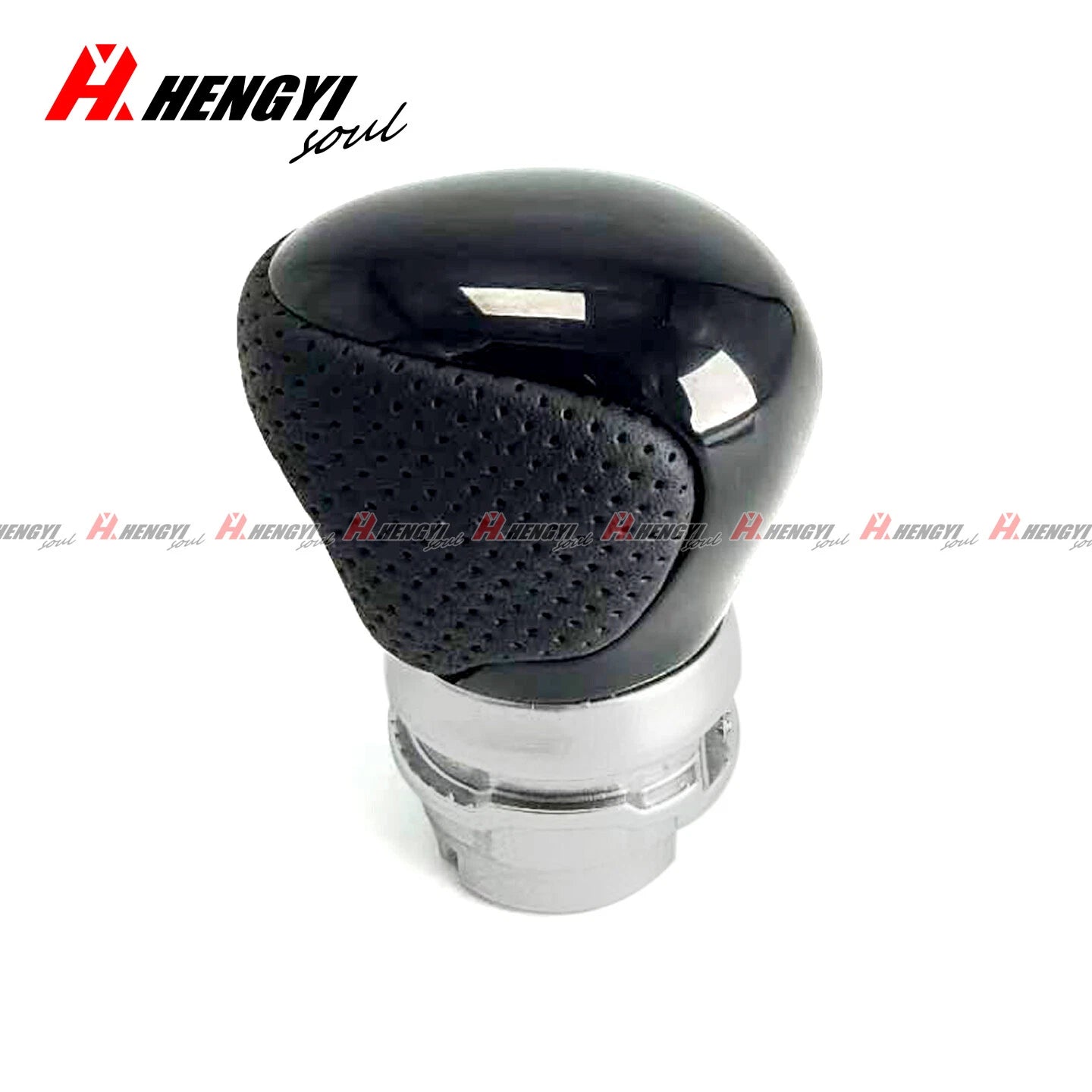 Gloss Black Leather Gear Shift Knob for Toyota C-HR (2019–2023)