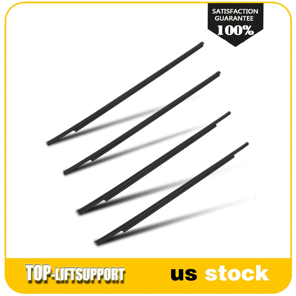 Set of 4 Door Window Weatherstrip Seal Belts for Mitsubishi Outlander Sport