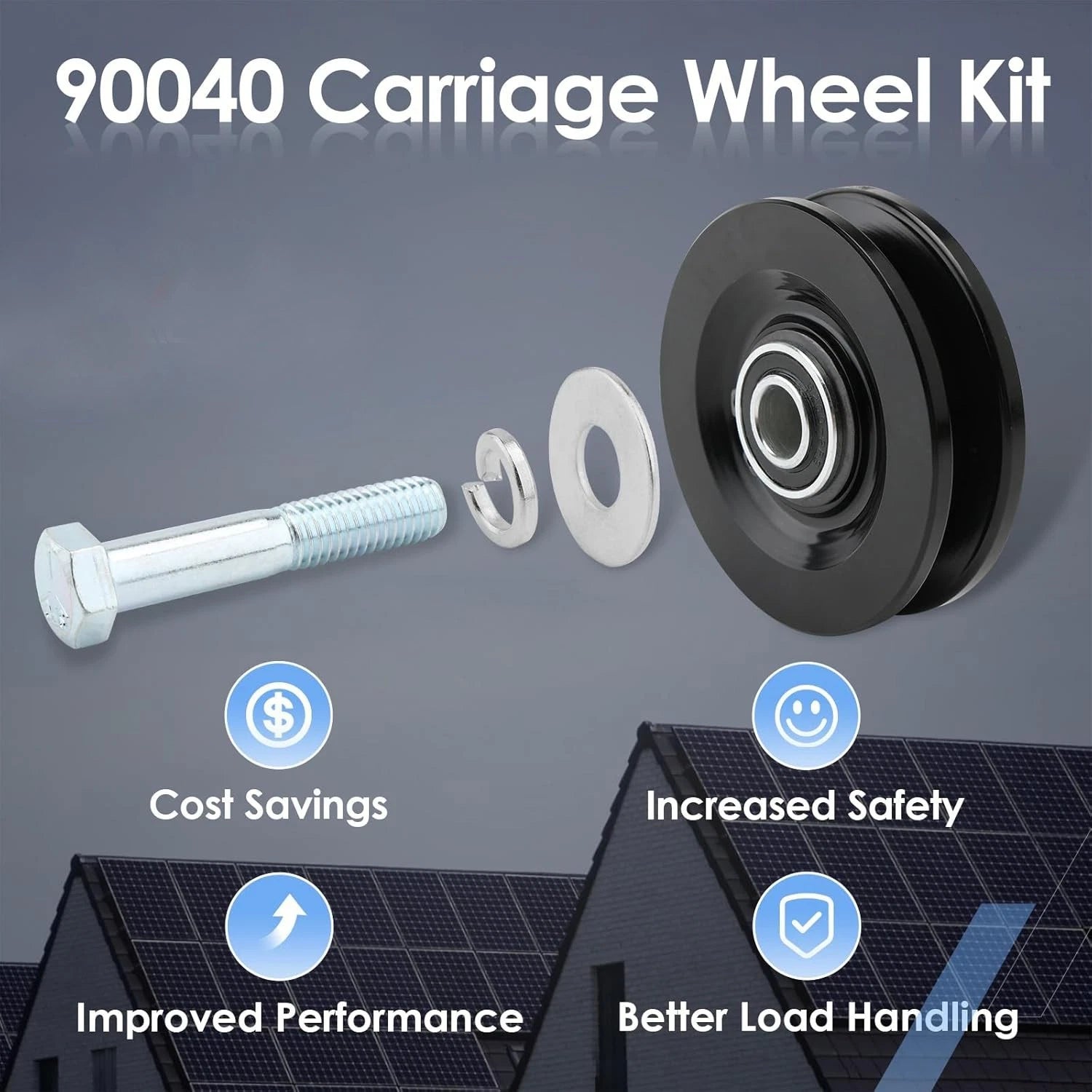 Roofing Hoist Carriage Wheel Kit for TranzSporter TP250 TP400