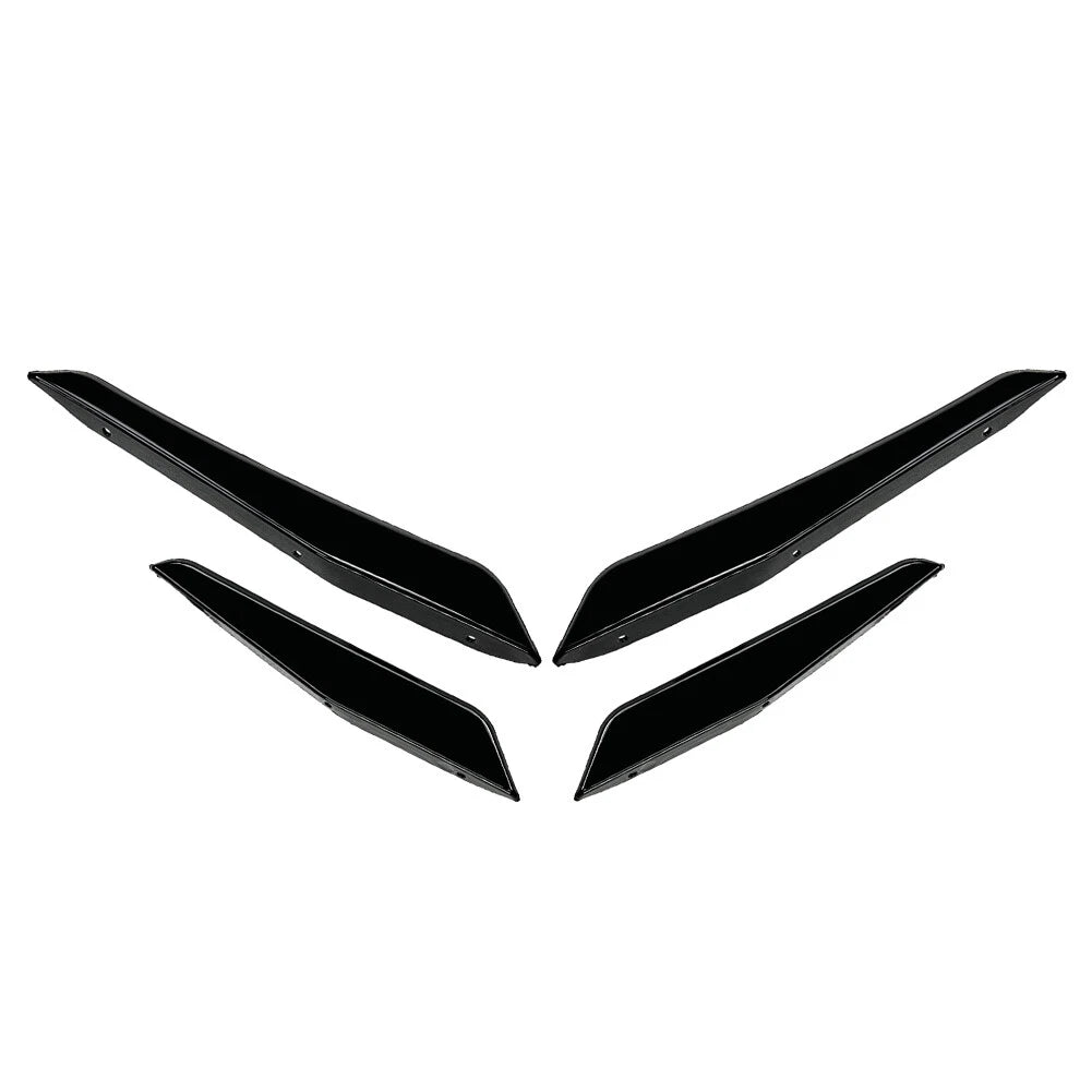 Front Bumper Splitter Side Skirt Spoiler for BMW M2 G87 (2023–2024) Glossy Black